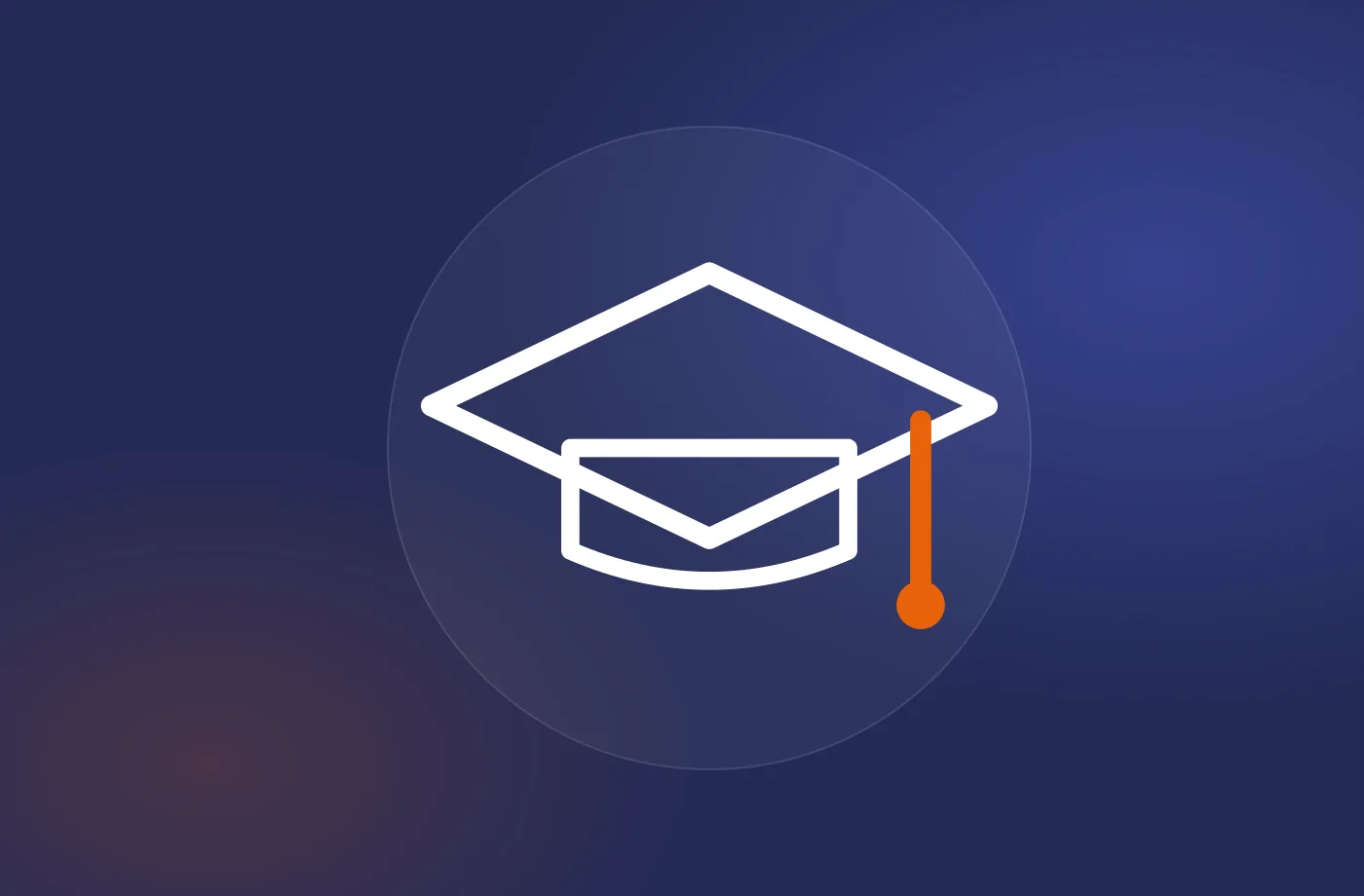 Icono de birrete de graduación, diseño web para academias en Toledo